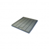 TABLE GRISE DANOISE STAAL PLAST 100X110X4CM